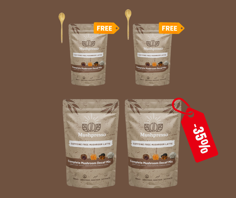 Mushpresso - DUO DECAF + 2 FREE